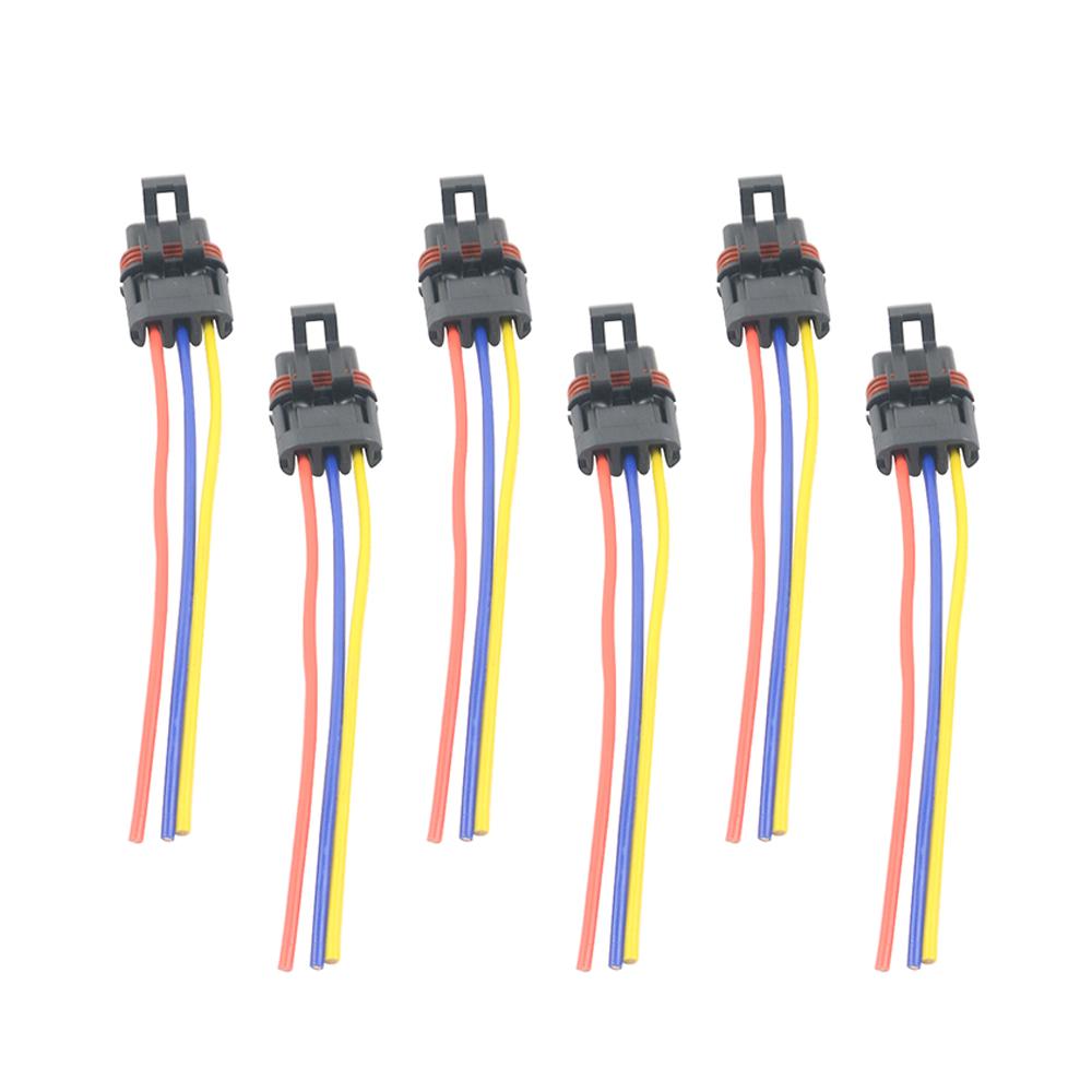 Lot De 5 Connecteurs D'alimentation 2 Broches 14 AWG 12" - Déconnexion Rapide, Rouge/noir