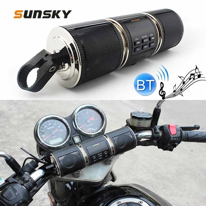 Amplificatore Bluetooth per moto 12V amplificatore Audio modificato impermeabile multifunzionale, supporto FM e controllo cablato