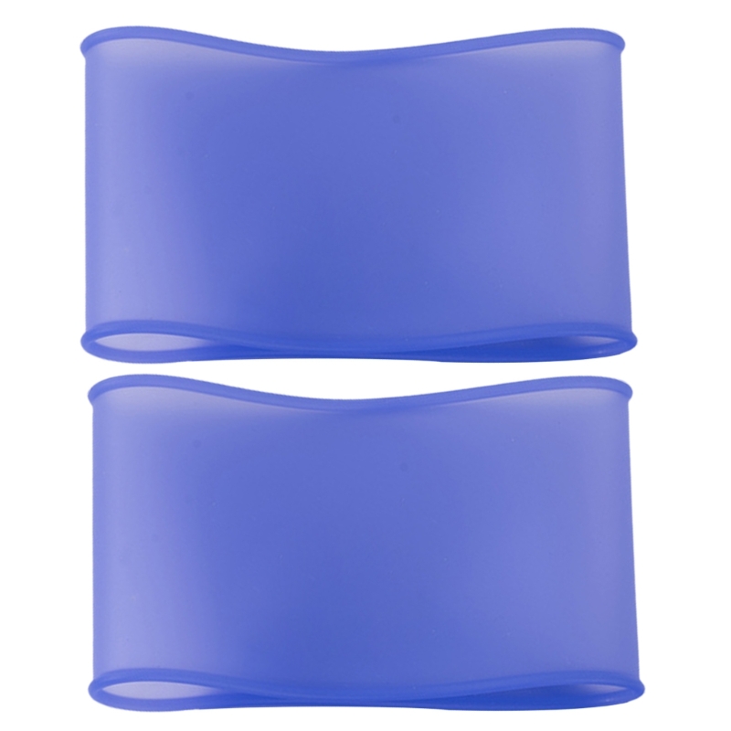 Silicone Football Leg Band Shin Pad Sleeves Slip Resistant Soccer Sock Holders Strap for Kid Adult Football Game: XXS / Blue