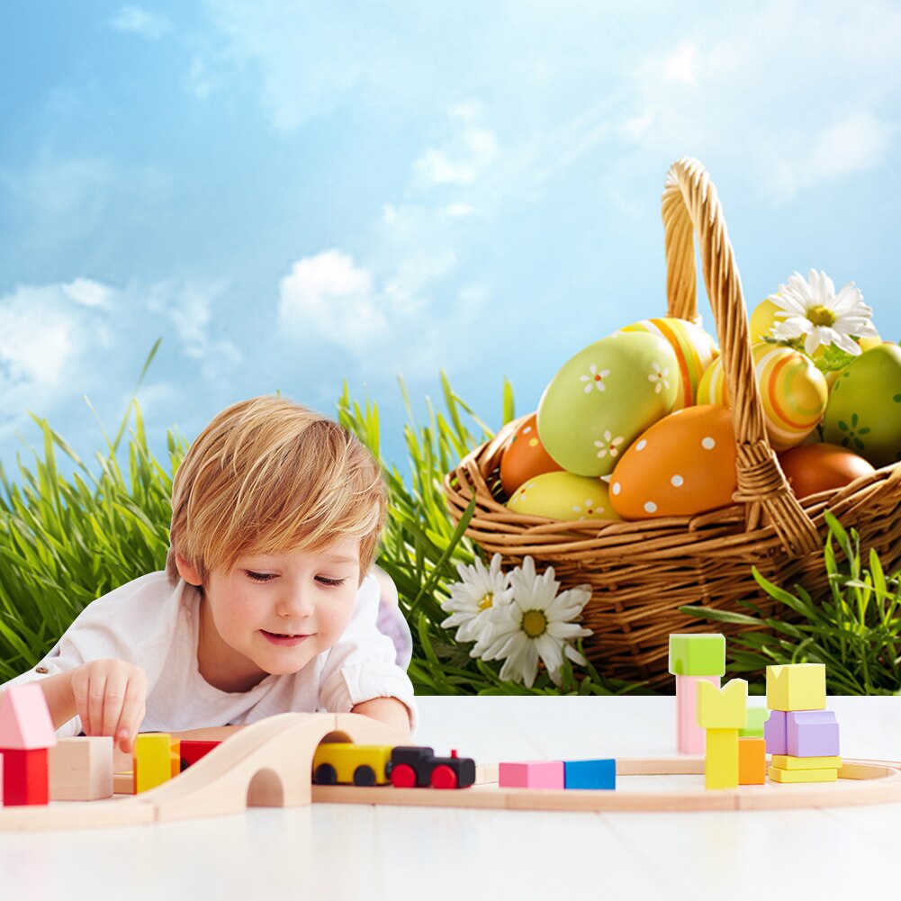 Happy Easter Backdrops Baby Shower Birthday Party Photography Background 0.9x1.5m