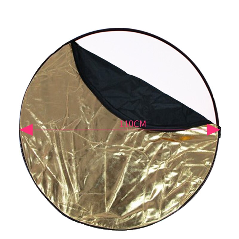 43.3 " 110cm 5- i -1 multi-disc diffusorer ljus rund reflektor med väska bärbar hopfällbar för fotostudio