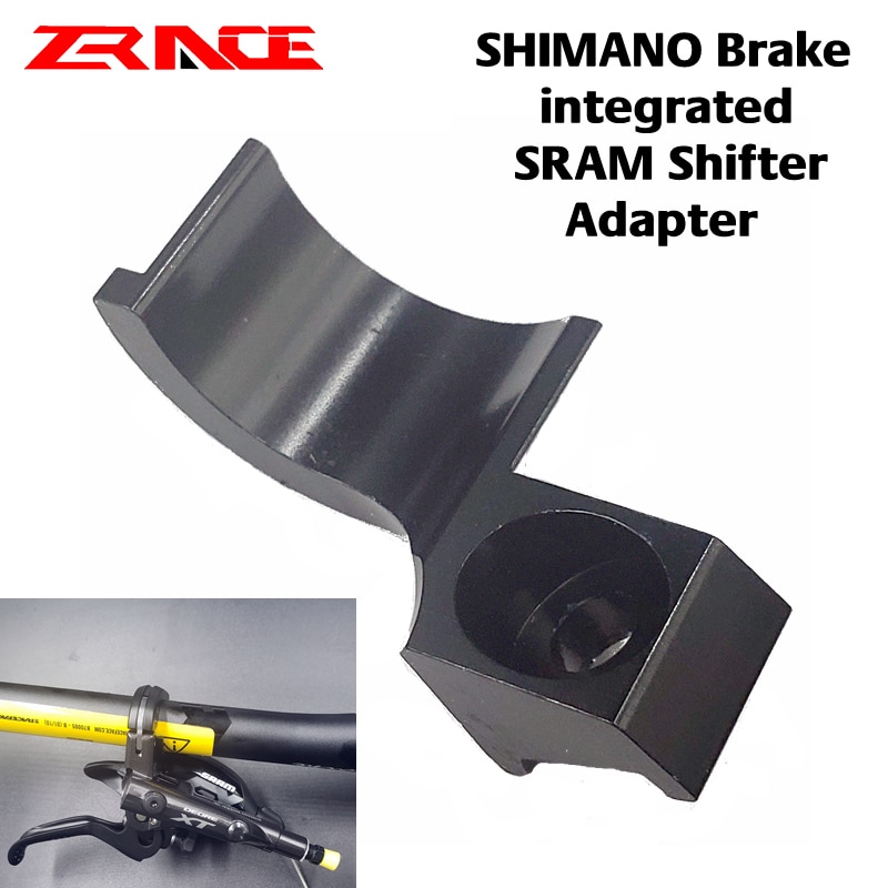 Zrace xtr / xt / slx / deore bremse integreret sram shifter adapter, shimano bremse & sram shifter 2 in 1, al7075, 4.5g