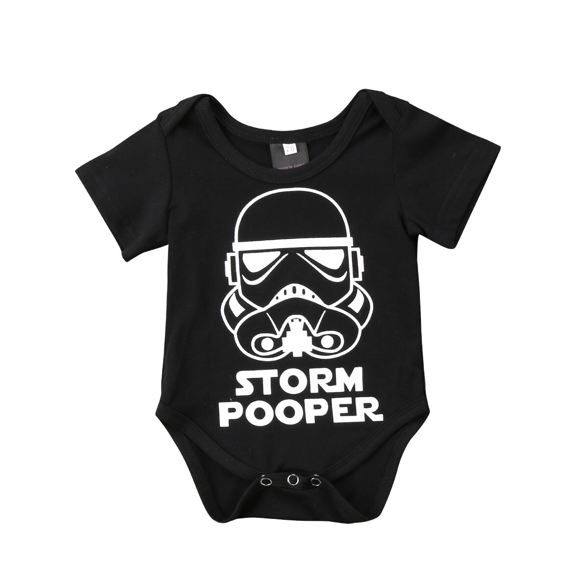 Baby pasgeboren baby jongen meisje cartoon grappige korte mouw romper kleding outfit babykleding