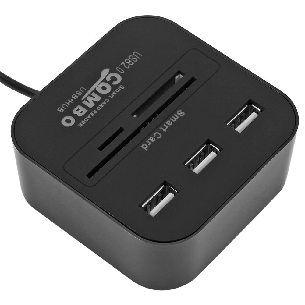 SD Smart Card Reader 3 USB HUB SIM TF Household Computer Accessories for ISO 7816 EMV Chip Bank Card Adapter