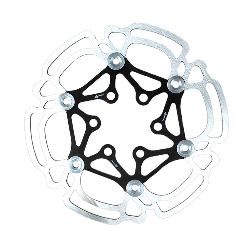 Bicycle 140mm 6 Bolt Disc Rotor Brake MTB Road Bike Bolts Disc Floating Rotor CORF: BK