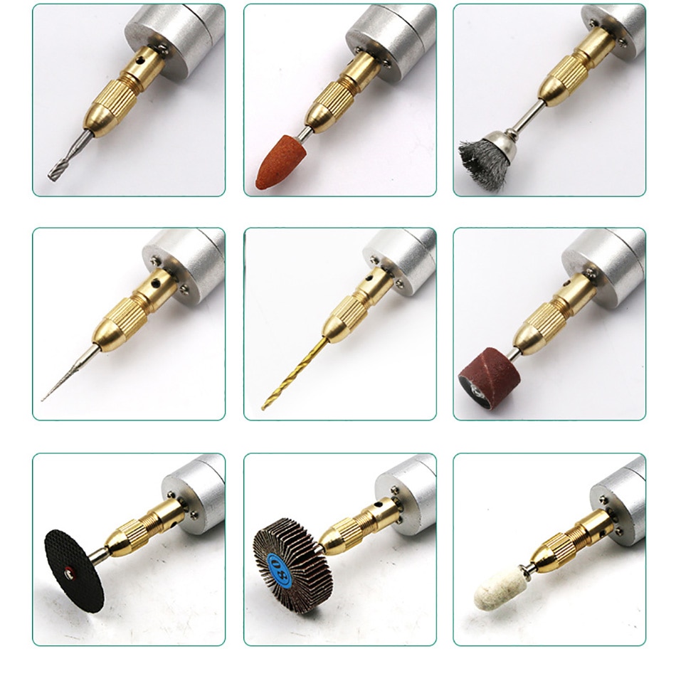 5V Small Electric Drill Portable Precision Punching USB Chainsaw Carving Polishing Tool Power Accessories