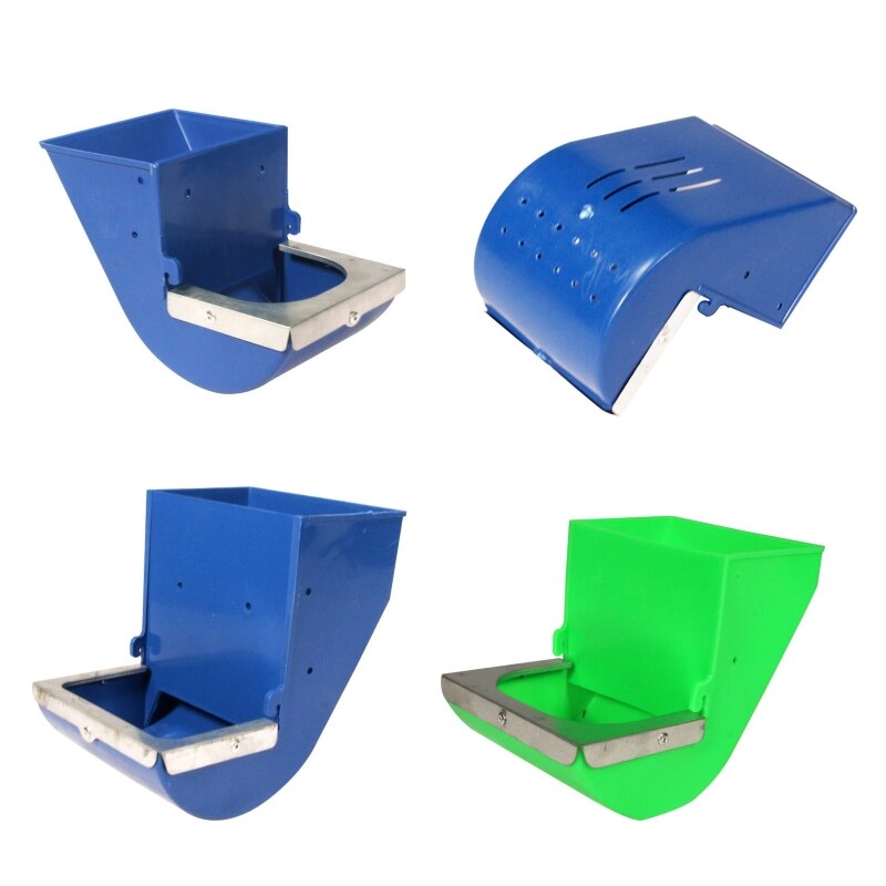 Rabbit Feeders for Cage Small Animal Feed Box Durable Plastic Large Capacity Automatic Feeder for Chinchilla