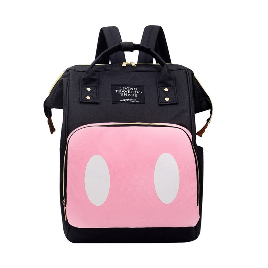 große Kapazität Rucksack Windel Tasche Ich bin Freien Baby Tasche Multifunktions Mumie Mutterschaft Rucksack für Mutter Reise Windel Tasche: Rosa