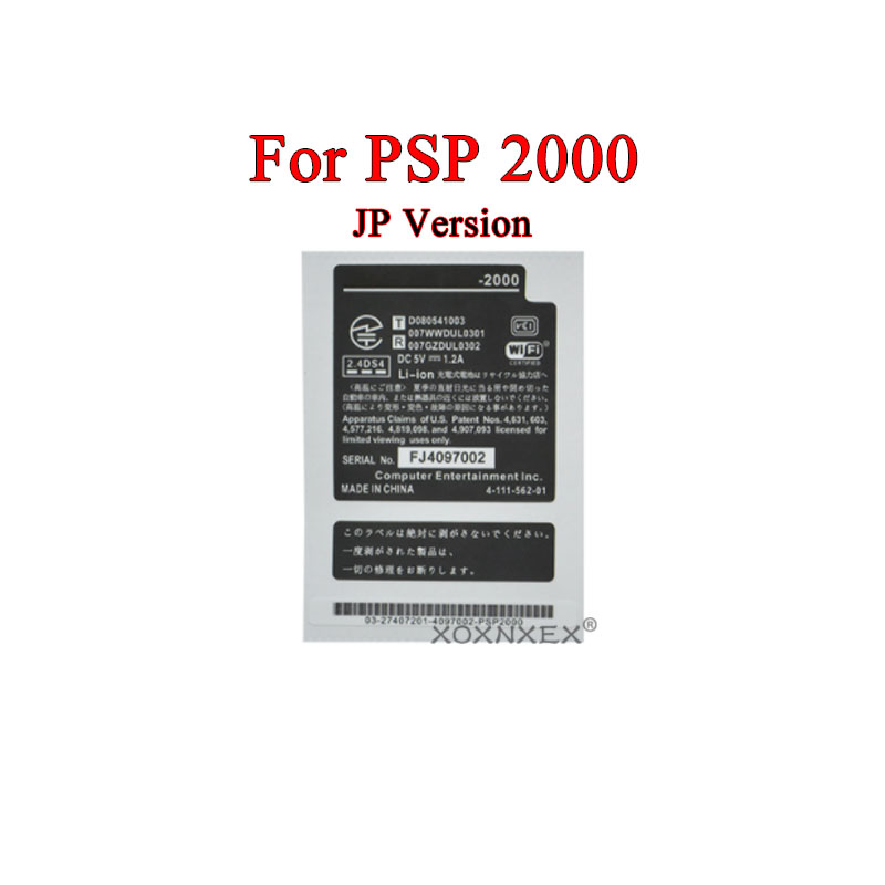 1pcs Sticker Lables JP US HK Version Replacement Console Sticker Seal Case Warranty Label For PSP1000 PSP 2000 PSP3000 Console