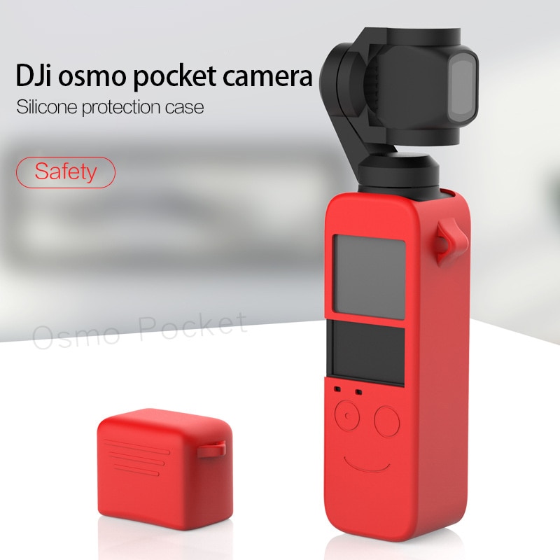 Pocket3 Lens Screen Protector Camera Case Cover voor DJI Osmo Pocket 3 Accessoires, Siliconen Fix Gimbal Len Bescherming, Grijs, Siliconen hoes