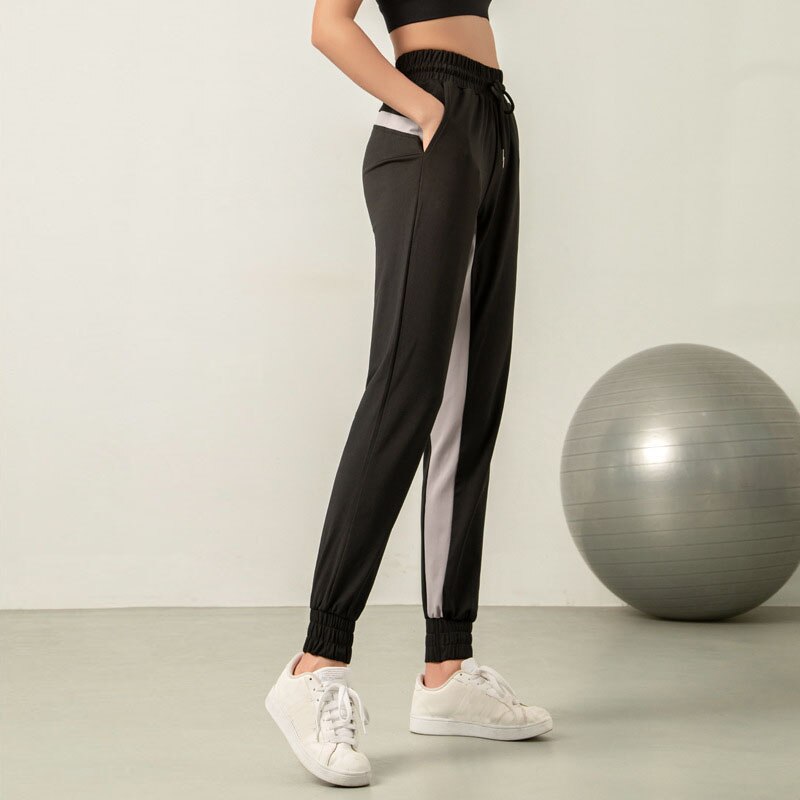 Acfirst Vrouwen Sport Running Broek Lange Fitness Mesh Harnas Pant Joggers Casual Cargo Joggingbroek Sport Broek Sneldrogend