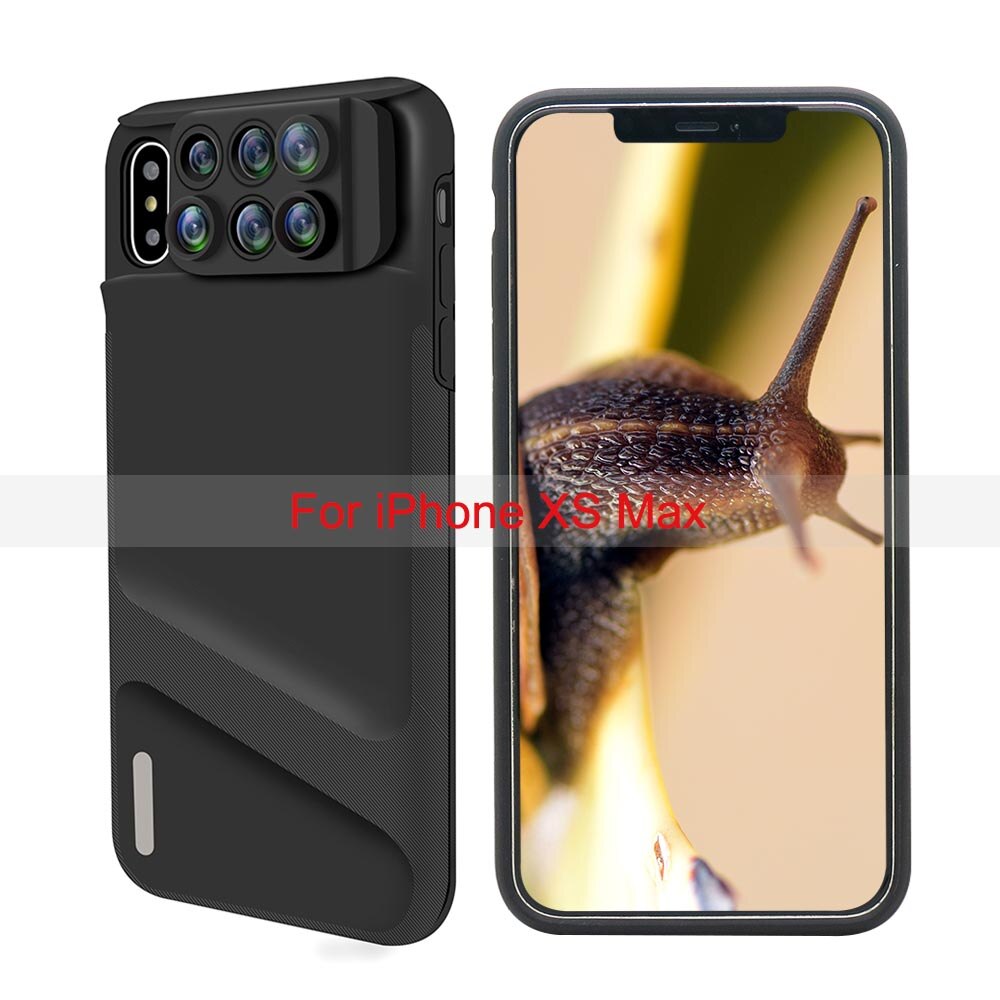 Neue Für iPhone 11 Pro Max Kamera Objektiv Kit Fisheye Weitwinkel Makro Teleskop CPL Objektiv Fall Abdeckung Für iPhone X XR XS Max 7 8 Plus: For iPhone XS Max