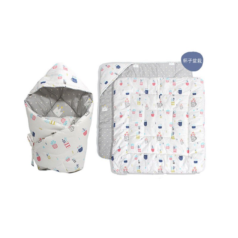 Pasgeboren Baby Wrap Beddengoed Quilt Bed Sofa Kinderwagen Mand Herfst Winter Baby Winter Herfst Baby Katoenen Deken