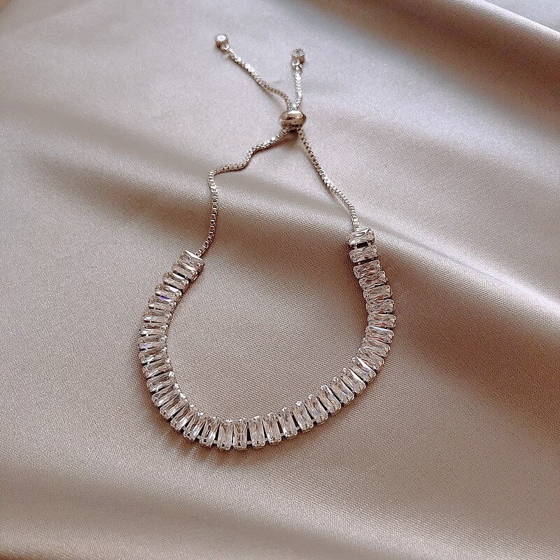 Luxus Geometrie Herz Armbänder Für Frauen Einstellbar Schmetterling Zirkonia Bling Strass Armbinde Perlen Kette Partei Schmuck: BR20Y0303-2