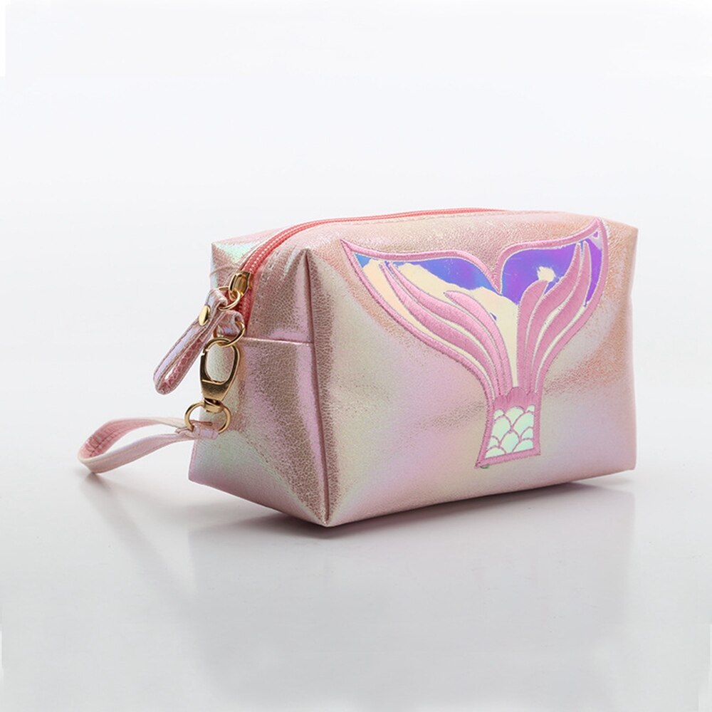 Casual Mermaid Make Up Tas Vrouwen Reizen Cosmetische Cases Grote Capaciteit Wassen Opbergtas: Roze