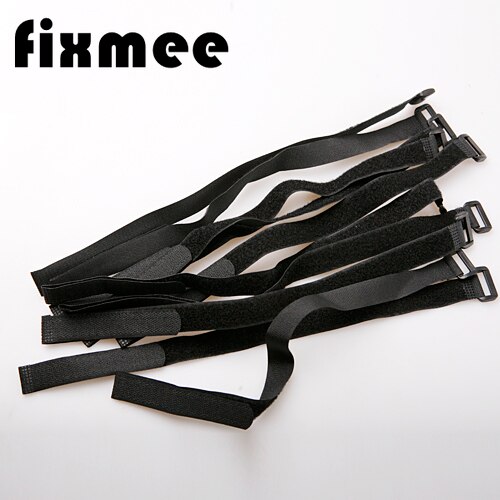 10pcs 20mm * 450mm Zelfklevende Herbruikbare Kabelbinder Nylon Sluiting Klittenband Riem Cord Ties PC TV Organizer