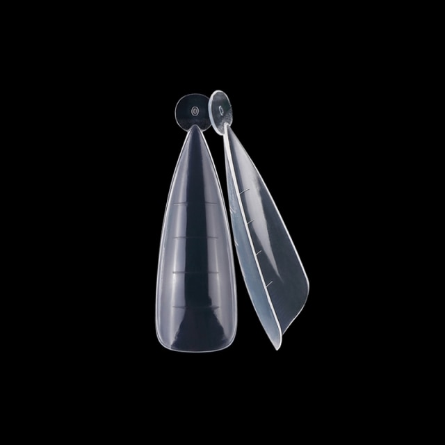 60 stk dual form negle forlængelsesforme til hurtig opbygning af akryl fransk kiste falske negle system nail art tips top form former: 60 stk. a