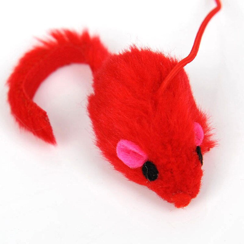 Pet Cat Toy Cute Mouse Stick Teaser Wand Plastic Toy for Cat Toys Pet Cat Tunnel Fat Cat Cute