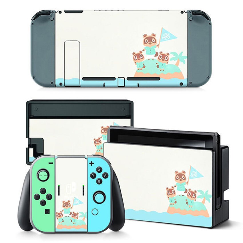 Cute Animal Crossing Vinyl Sticker Detachable Re-usable for Nintendo Switch Console & Joy-Con Controllers