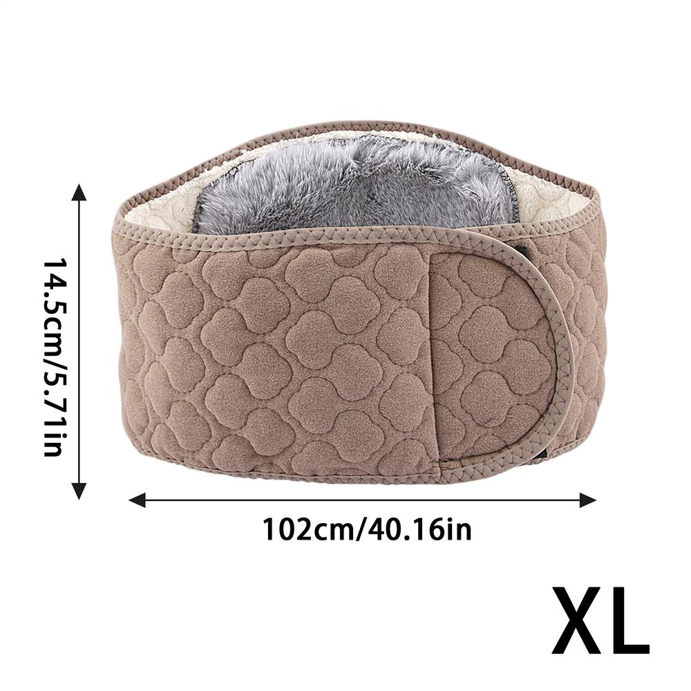 Cinto de cintura quente térmico de pelúcia aquecedor de cintura confortável volta mais quente cinto para homens mulheres inverno quente cintura cinto elástico: CÉU AZUL