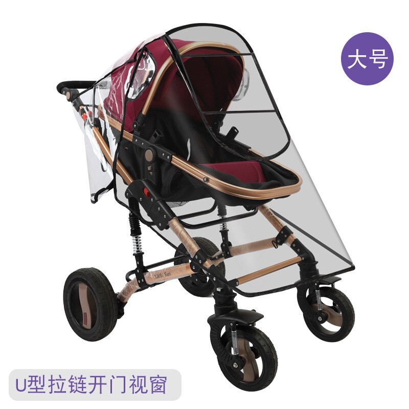 Baby Stroller Rain Cover Wind And Cold Perambulator Raincoat Transparent eva san Car Rain Cover Univers