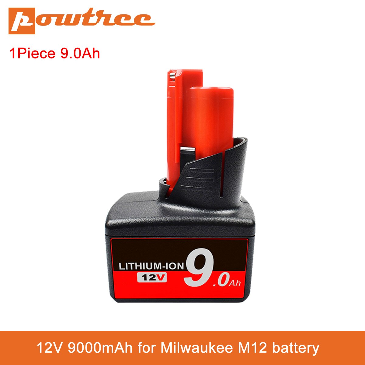 Power Tools Batterij Voor Milwaukee M12 12V 9000Mah Oplaadbare Li-Ion Batterij Xc 48-11-2440 48-11-2402 48-11-2411 48-11-2401 C12: 1 Piece 9.0Ah