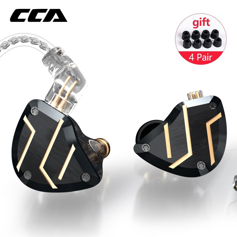 Cca C10 Pro 1DD + 4BA Hybrid Drivers In Ear Oortelefoon Hifi Monitoring Oortelefoon Headset Met 2Pin Connector Cca C12 c16 CA16 Zsx Zsn