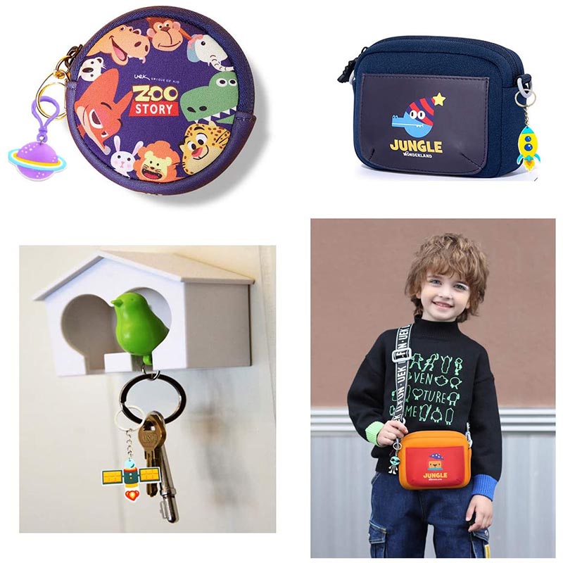 6/12/18/24pcs Space Party Favors Key Chains Astronauts Rockets UFO Aliens Key Chains Solar System Planet Theme Birthday Decors
