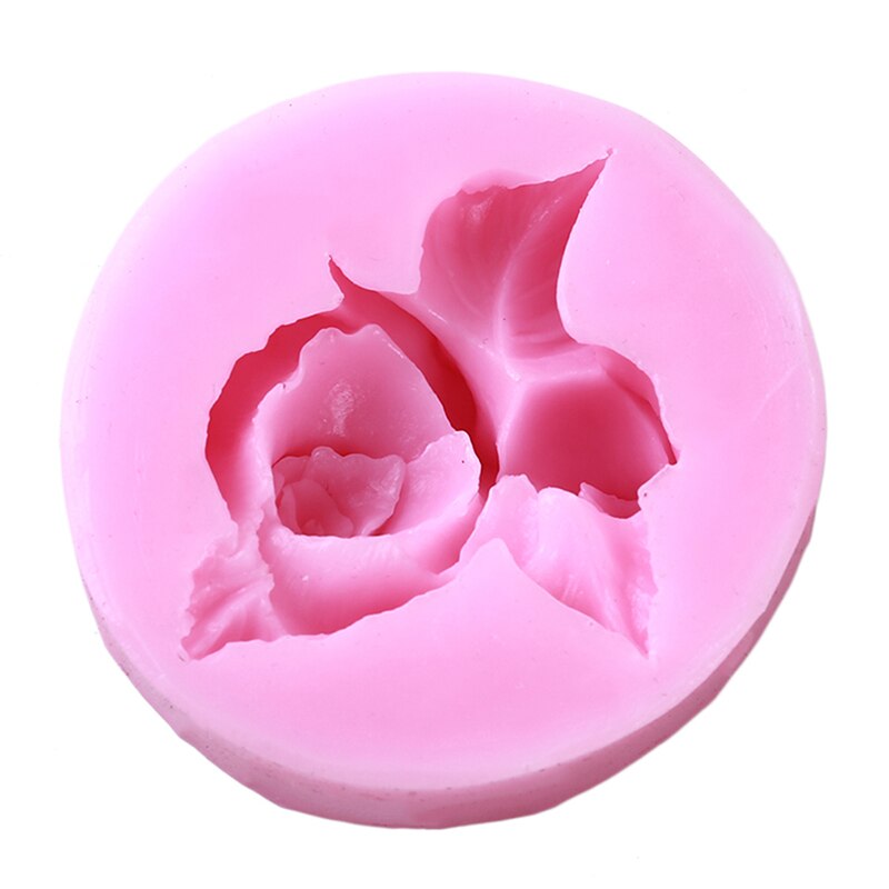 3D Rose Bloem Siliconen Mal Polymeer Klei Zeep Snoep Chocolade Cookie Bakvorm Cupcake Topper Fondant Cake Decorating Gereedschap