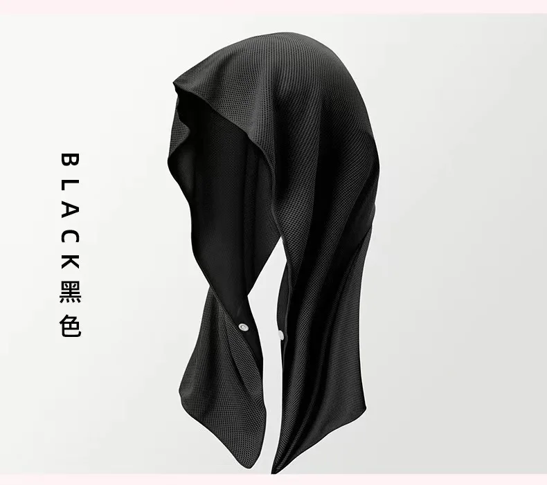 Zomerkoeling Hoodie Handdoek Zweet-Absorberende Koele Anti-Uv Fietsen Zachte Koude Detectie Sneldrogende Sjaal Voor Fitness Wandelen Vissen