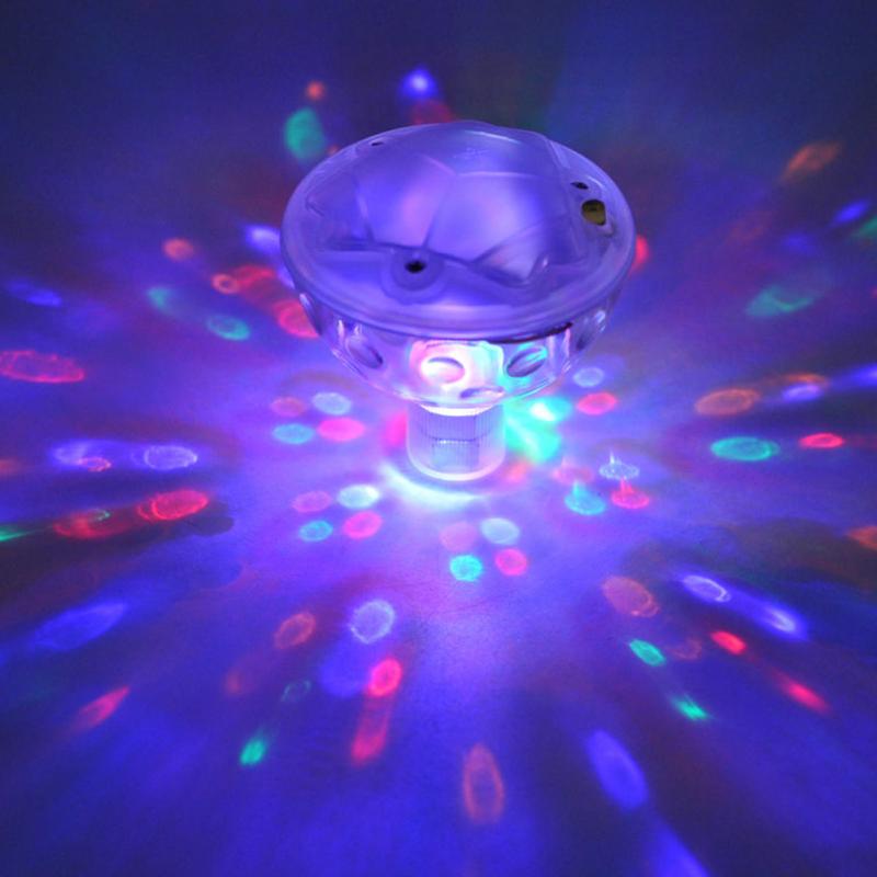 Fantastisk flydende undervands ledet disco lys glød show swimmingpool karbad spa lampe avanceret