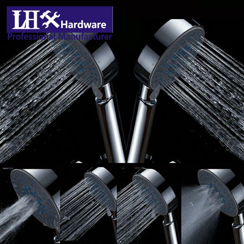 Cabezal de Ducha de mano presurizado, alcachofa de ahorro de agua, ABS cromado, LHX XY91 H