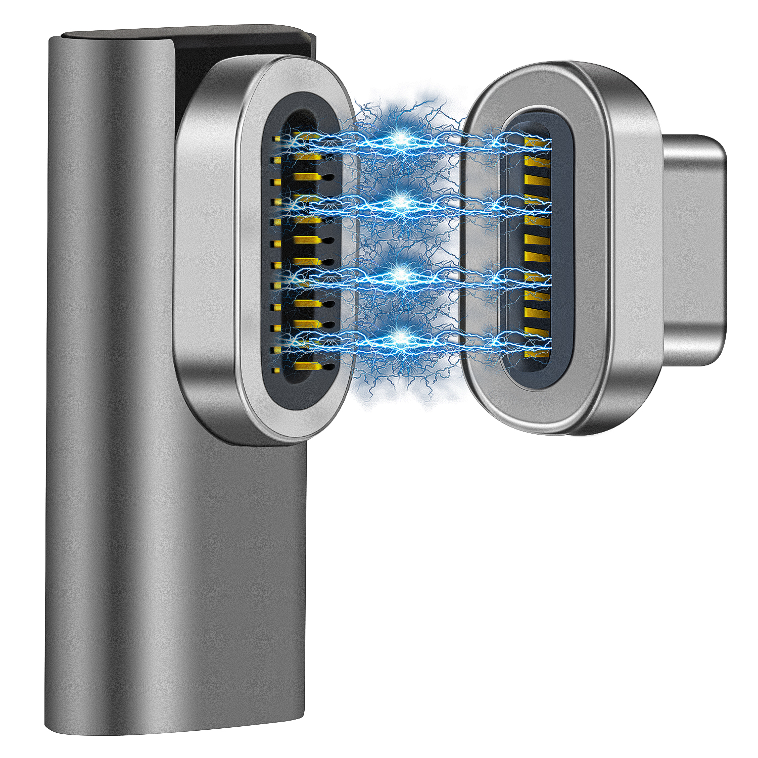 Magnetisk usb c adapter 9 ben 20 ben 24 ben type c stik usb  pd 100w hurtig opladning 10 gbp/s data for mere type c enhed: Ny 24 pin