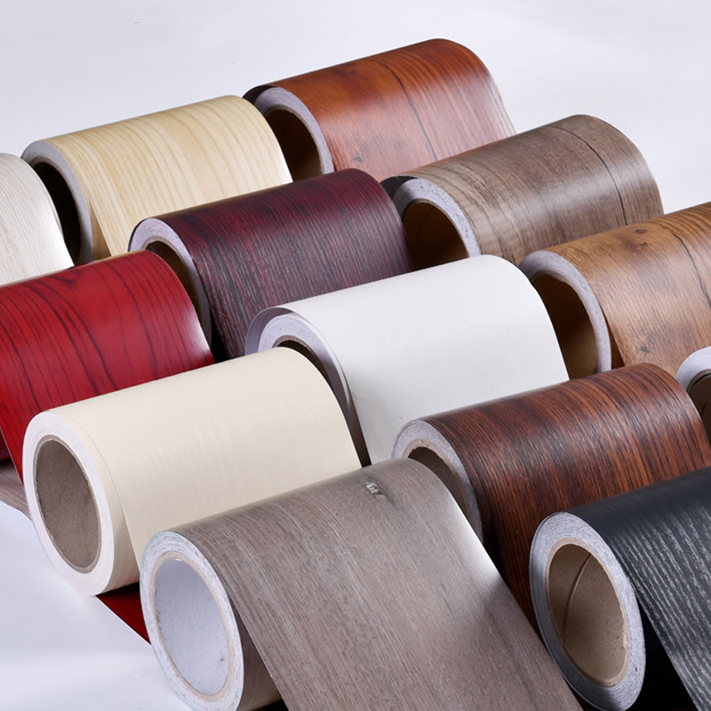 1Roll 10M Realistische Houtnerf Reparatie Garenloos Duct Tape Vloer Meubels Renovatie Plint Lijn Sticker Woondecoratie