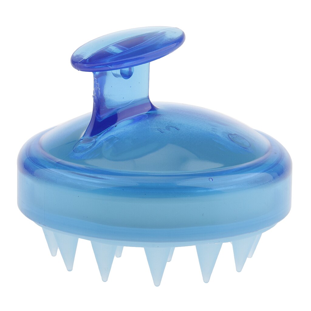 2 st mjuk silikon schampo hårbotten dusch hårborste hår tvätt exfolierande massager massage borste kam för män kvinnor röd blå