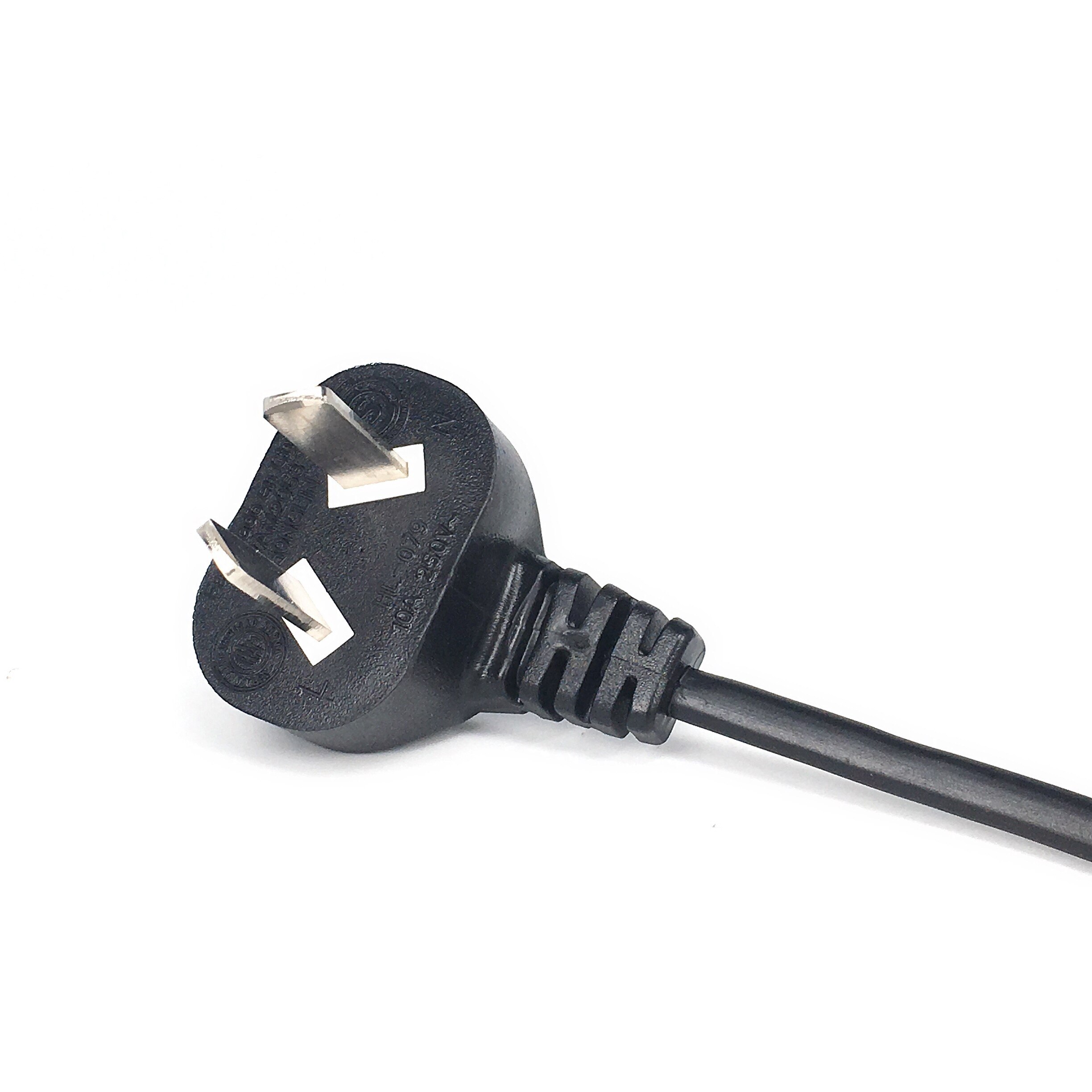 Câble d'alimentation adaptateur 2 broches vers C7, Angle de 90 degrés, 1.5M, australie vers IEC C7