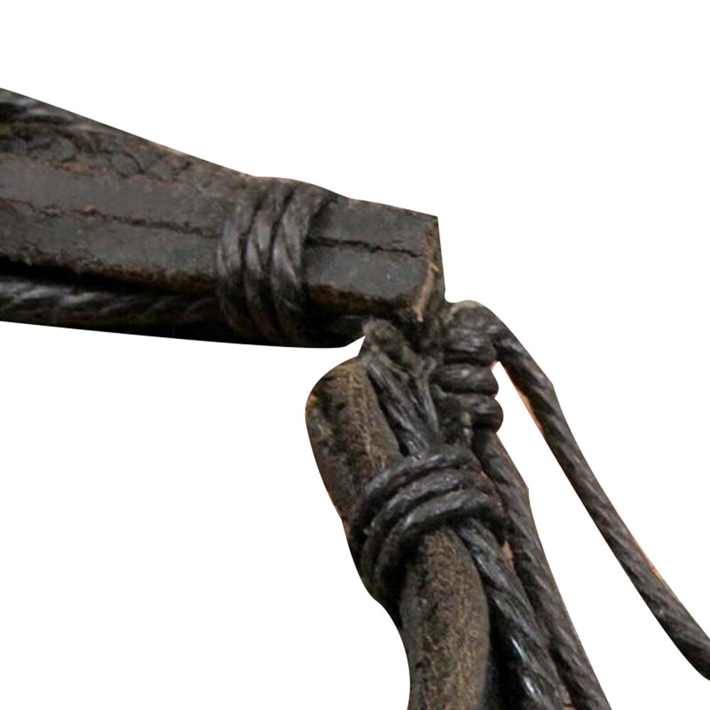 Pulseira de couro unissex, pulseira de couro da moda, para homens e mulheres, multi-camada de couro falso, trançado à mão, decoração de pulso para casais