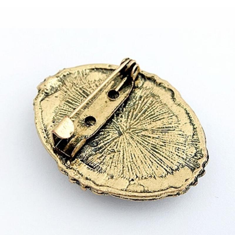 1Pc Vrouwen Mode Stijl Koningin Hoofd Portret Broche Vintage Cameo Elegante Broche Voor Antieke Bruiloft Sieraden