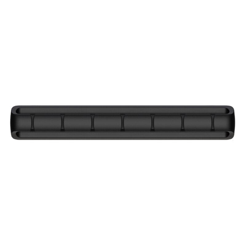 Soporte de bobinador de cables D7WA, organizador de gestión de cables de silicona autoadhesivo, Cable de carga USB, soporte de Cable de alimentación de noche: 5 black-seven holes