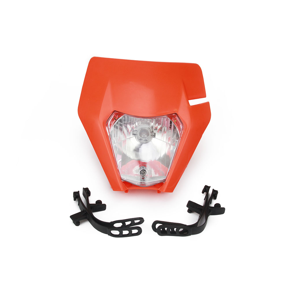 til ktm exc excf xc xcf xcw xcfw sx sxf sxs smr 125 250 350 450 500 505 520 530 motorsykkel universell hodelykt lys frontlys: B oransje