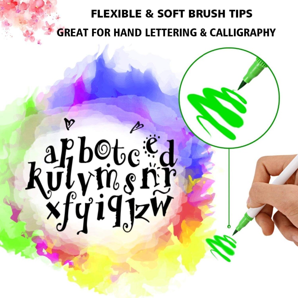 brush marker set for Art Supplies 48/60/100/120 Colors Soft Brush Marker For Drawing Painting Set Watercolors Pen for School