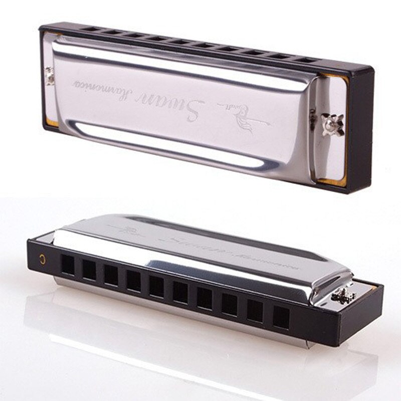 D19 Silver Swan Harmonica 10 Holes Toonsoort C Voo... Grandado