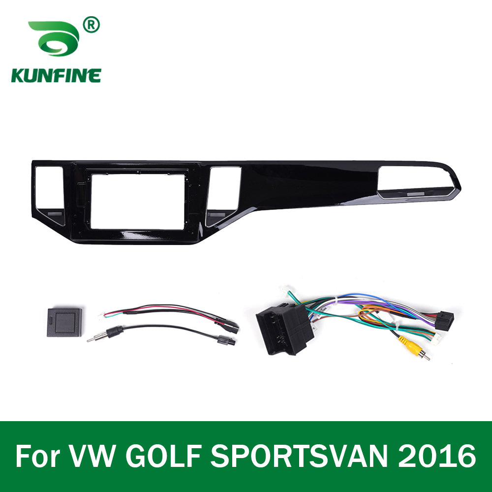 Auto GPS Navigation Stereo Für VW Golf SPORTSVAN - Radio Blenden Tafel Rahmen passen 2Lärm 10 zoll in Bindestrich steuergerät bildschirm