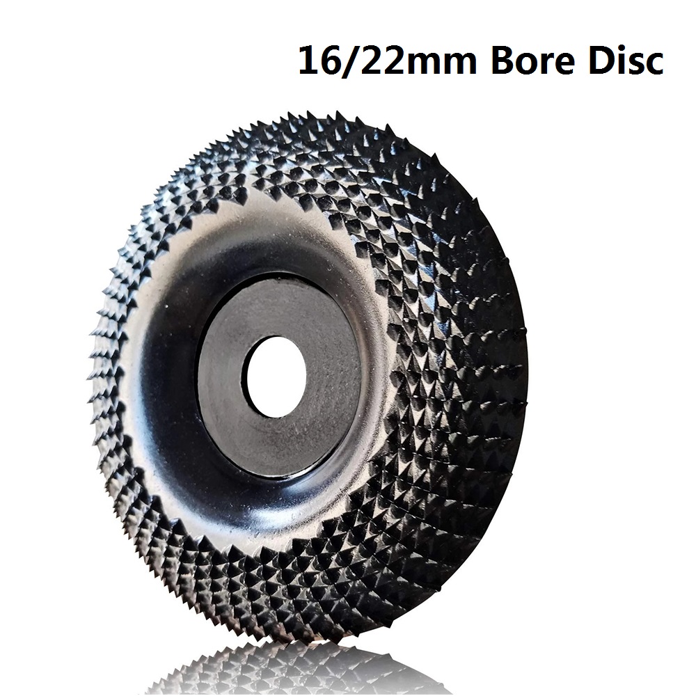 4 Inch Angle Grinder Wood Carving Disc Woodworking Grinding Shaping Wheel Abrasive Rotary Tool for 16/22mm Bore Angle Grinders