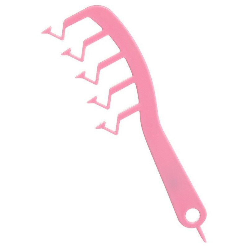 Haar Pluizige Kam Haar Stijl Kam Instant Hair Volumizer Krullend Pluizig Haar Styling Kam Haar Slit Cover Z Vorm kammen Borstel: Pink