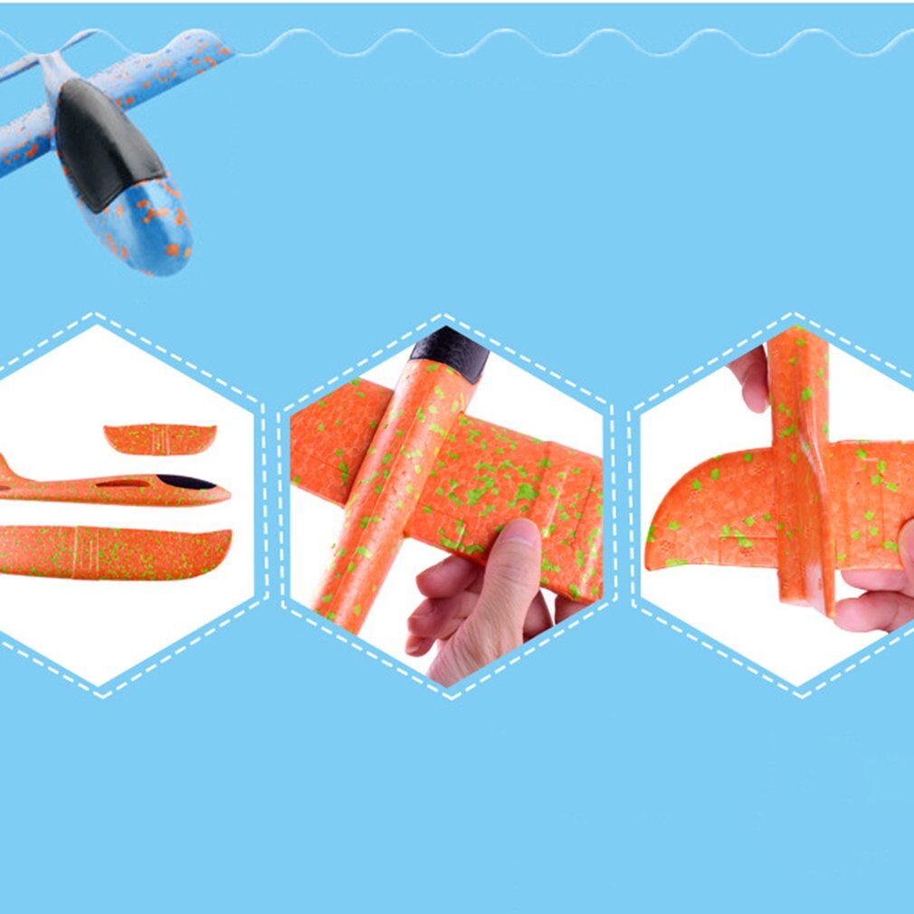 Gooien Vliegtuig Schuim Zweefvliegtuig Model Inertie Vliegtuigen Speelgoed Hand Launch Mini Vliegtuig Outdoor Speelgoed Voor Kinderen