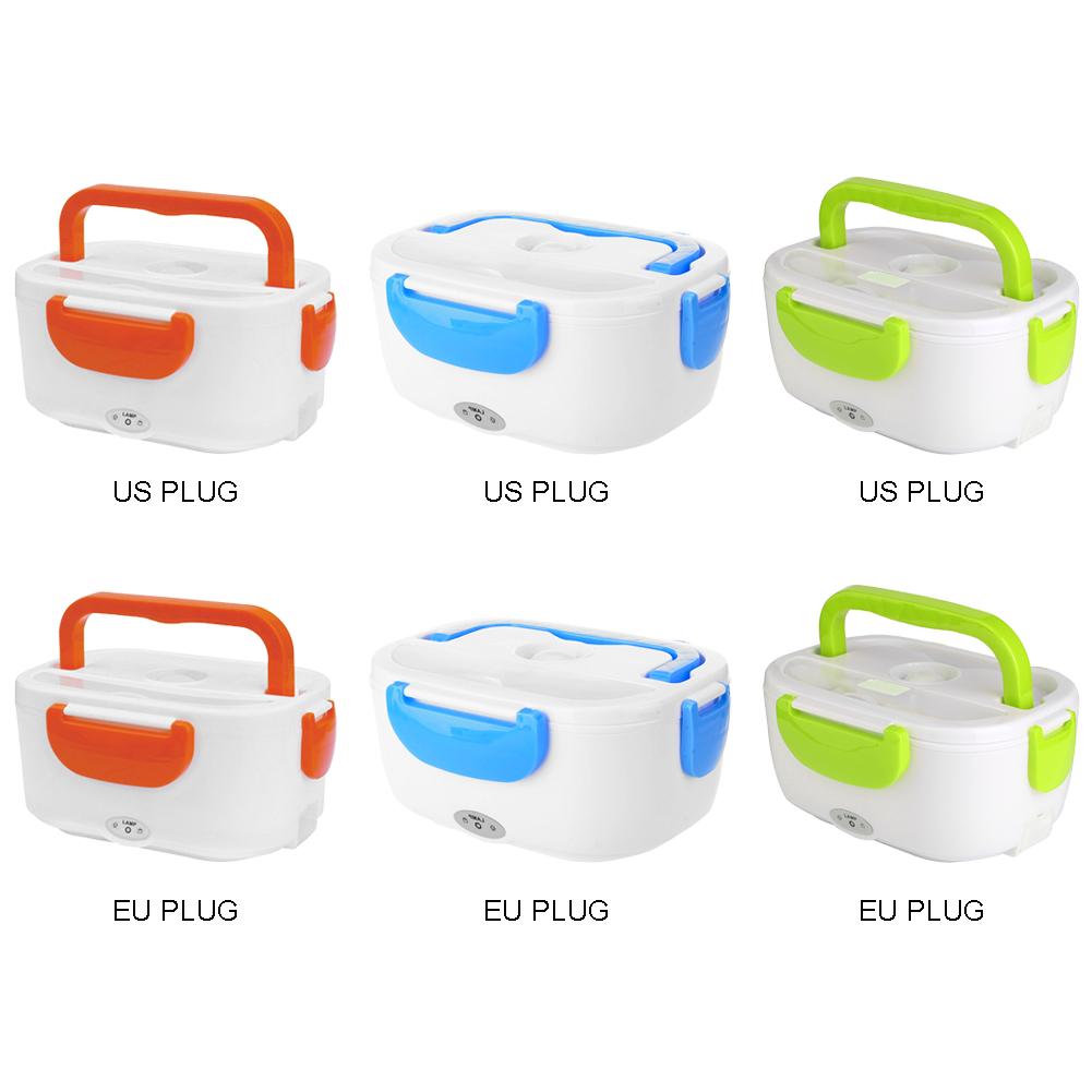 Portable Healthy Material Electric Heating Lunch Box Food Heater Rice Container Microwave Dinnerware Storage Container Food Box