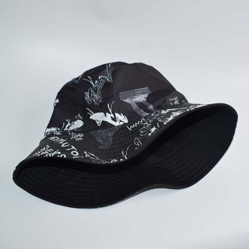 Zomer Brief Graffiti Emmer Hoed Vrouwen Mannen Mode Strand Zon Hoeden Omkeerbaar Bob Chapeau Femme Panama Hoed Visser Hoed