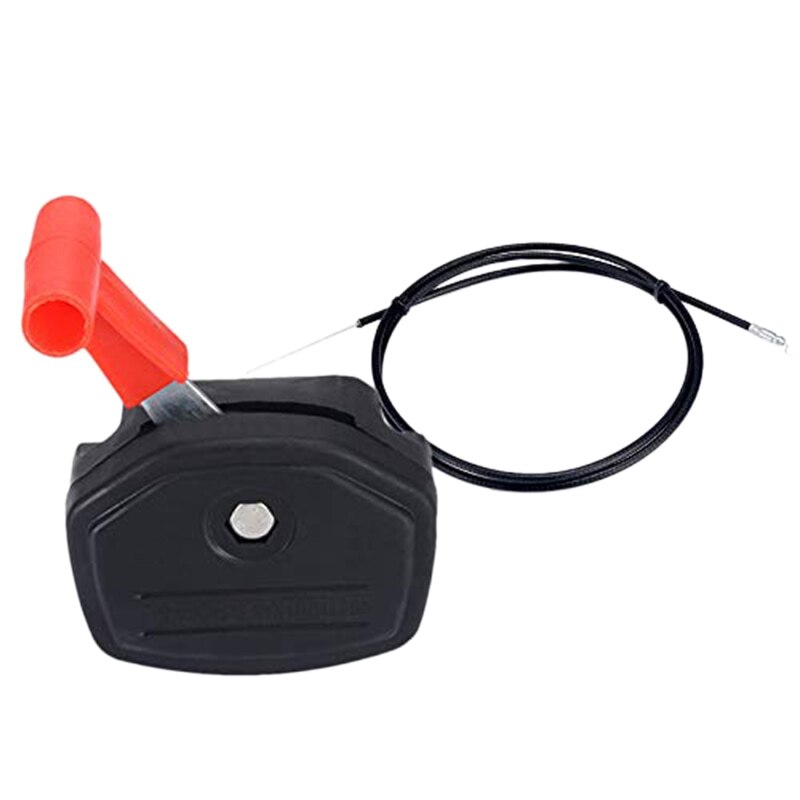 Universal Switch Lever Control Handle & 56 inch Throttle Cable Kit For Lawnmower Lawn Mower Parts Garden Tools: Default Title