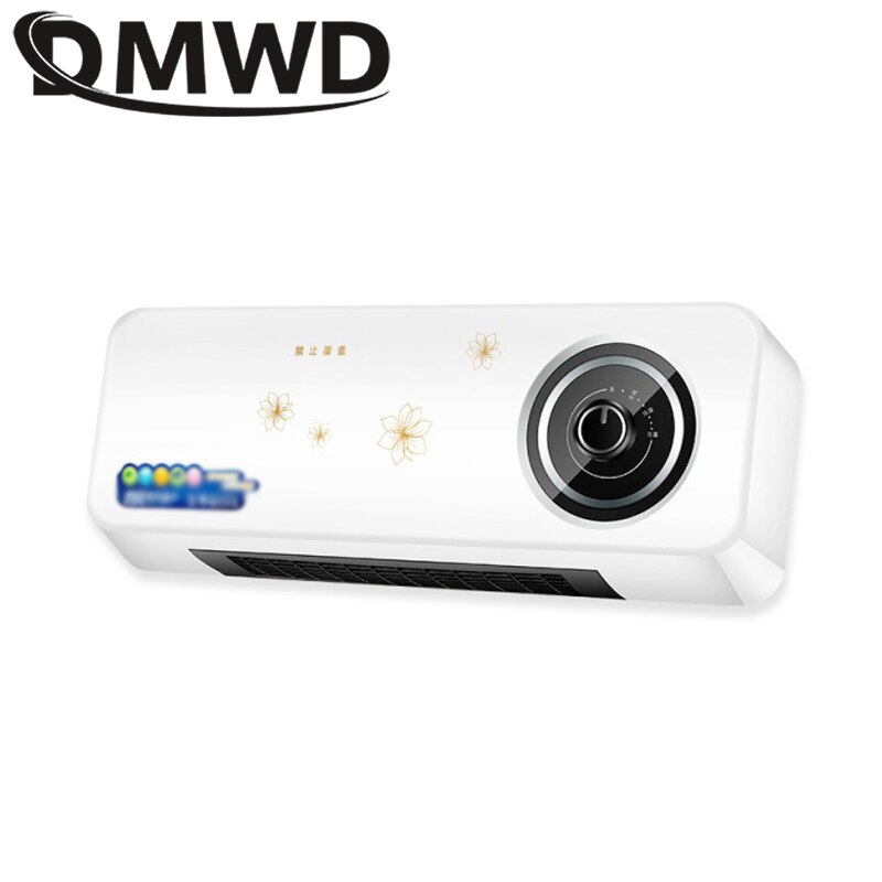 DMWD Electric Heater Fan Wall-Mounted Remote control Ceramic Thermal Heating Radiator Air Warmer Cooling Fans Ventilator: mechanical 1